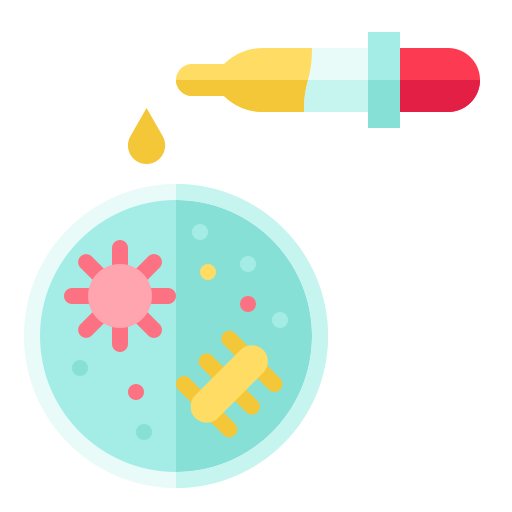 Bacteria, experiment, lab, petri dish, research, virus icon